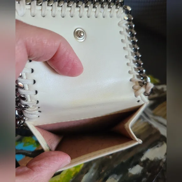 🤍🩶EUC Stella McCartney Trifold Falabella Mini Card Holder Wallet🩶🤍 - Picture 7 of 13